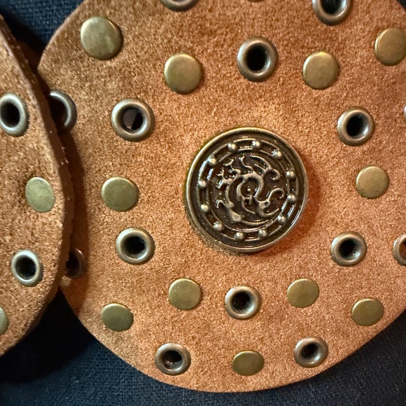 Free People Brown Round Studded Belt - Picture 5 of 10